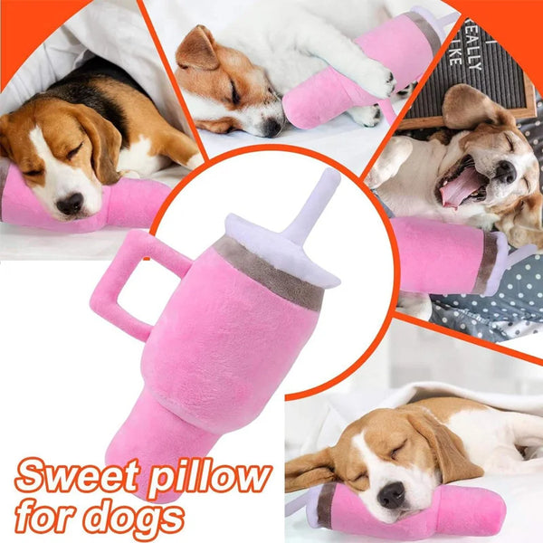 Squeaky Cup Dog Chew Toy