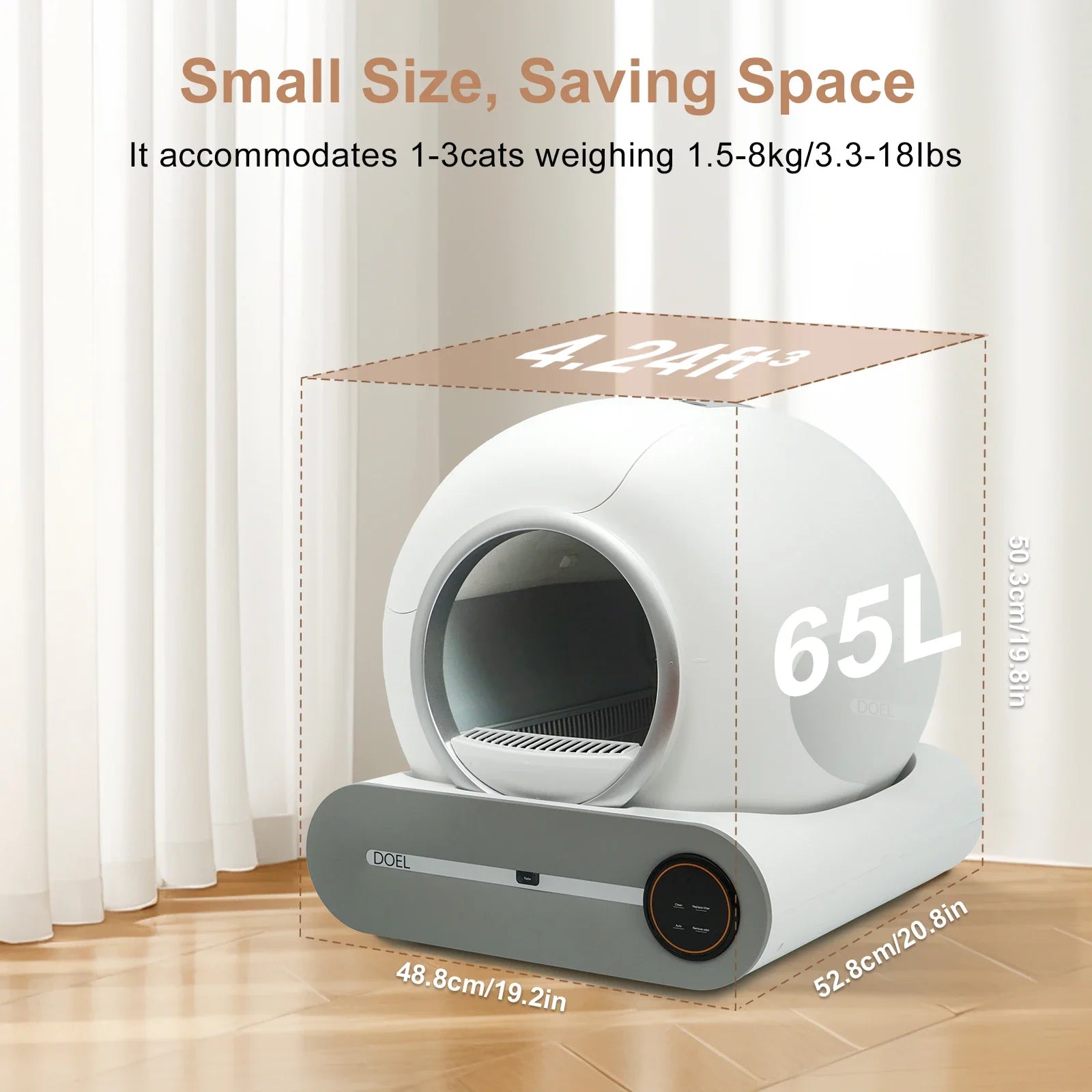 Smart Self-Cleaning Cat Litter Box