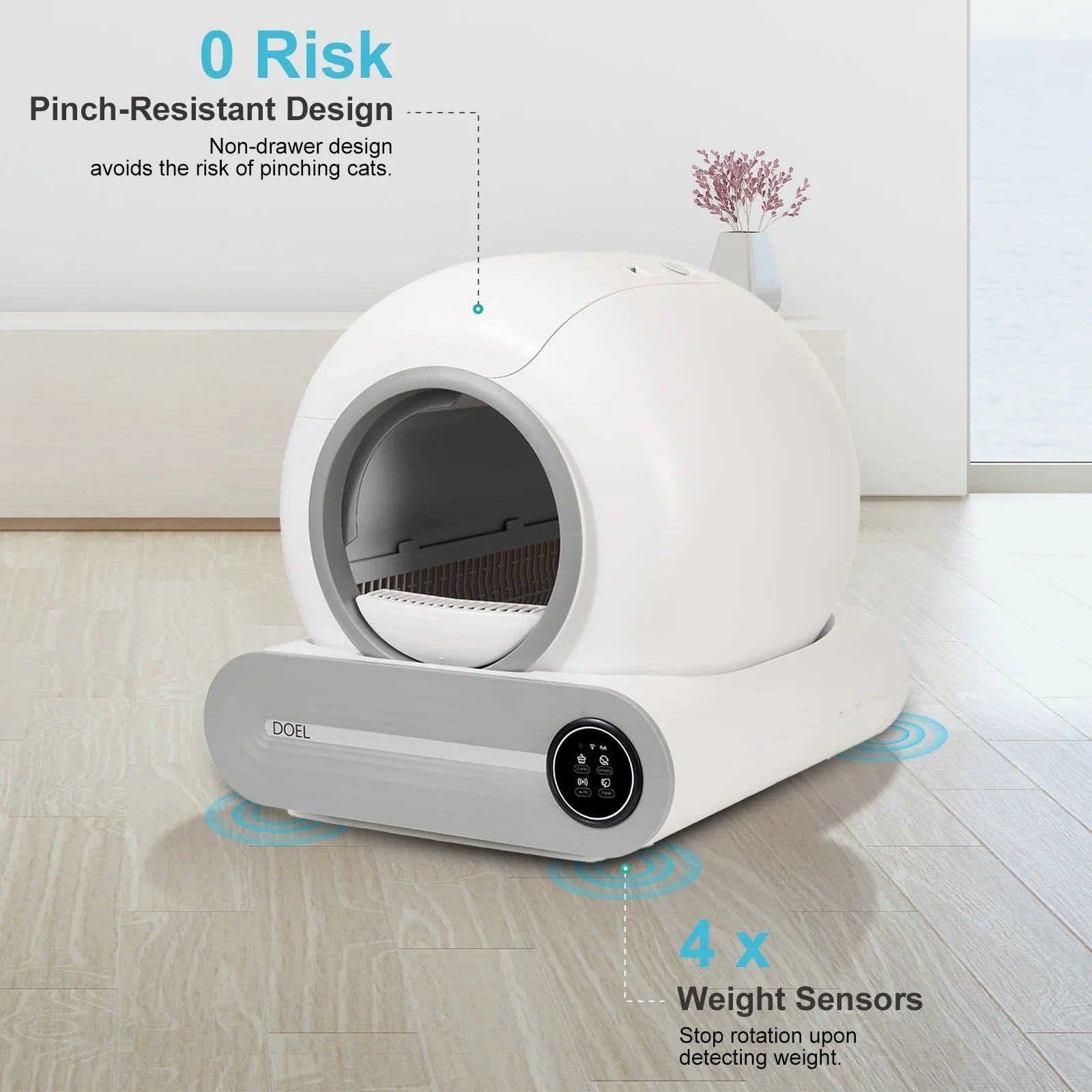 Smart Self-Cleaning Cat Litter Box