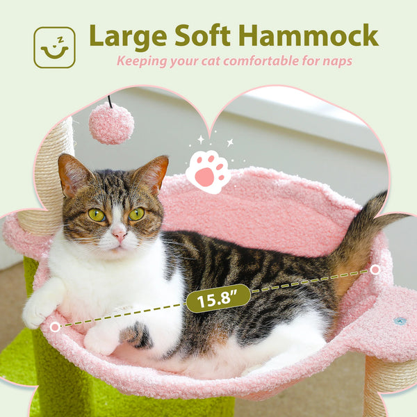 Flower-Cat-Tree-with-Large-Metal-Frame-Hammock-Cute-Cat-Tower-with-Sisal-Scratching-Posts-for.jpg