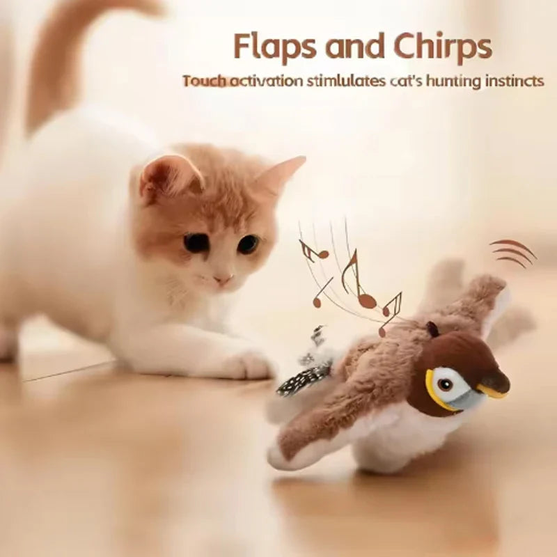 Chirpy Cat Bird Toy