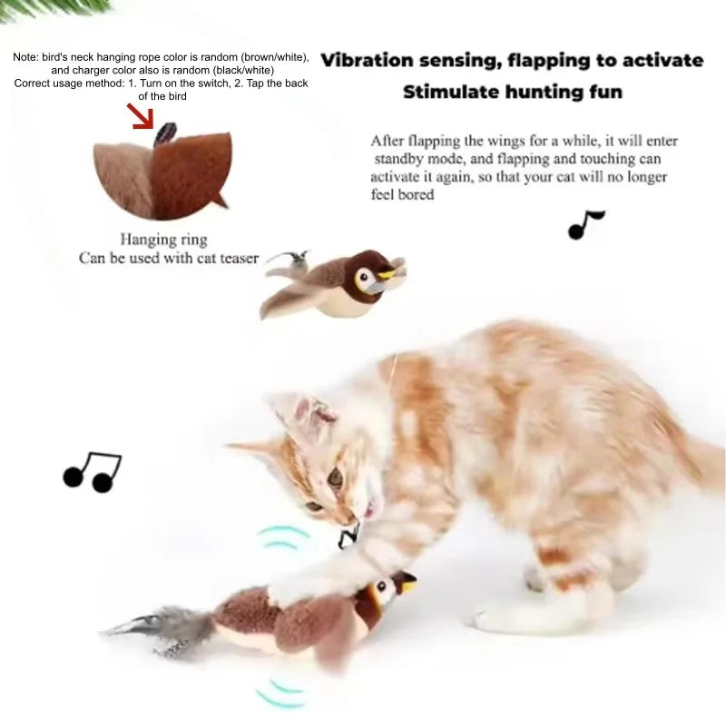 Chirpy Cat Bird Toy