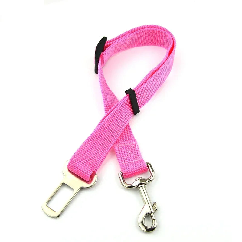 Adjustable Pet Car Seat Belt — Safety Harness for Dogs & Cats