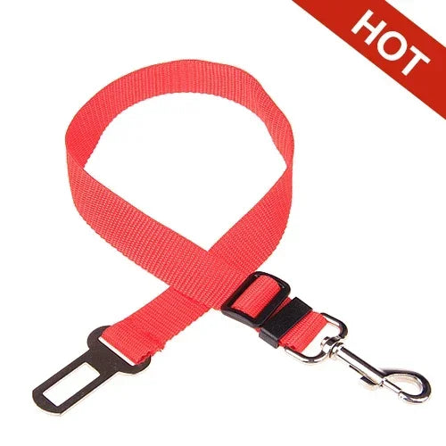 Adjustable Pet Car Seat Belt — Safety Harness for Dogs & Cats