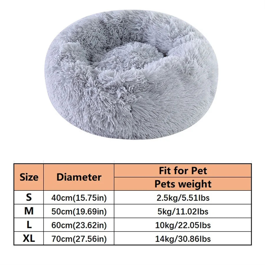Calming Donut Pet Bed — Plush & Washable