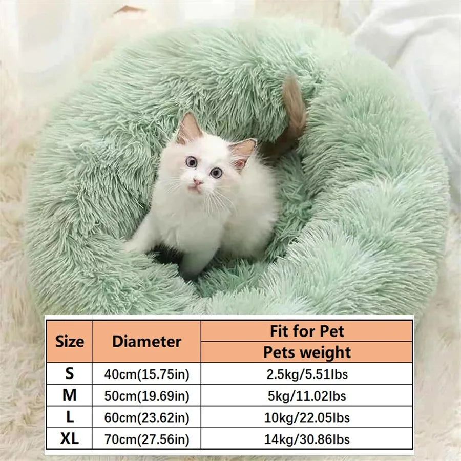 Calming Donut Pet Bed — Plush & Washable