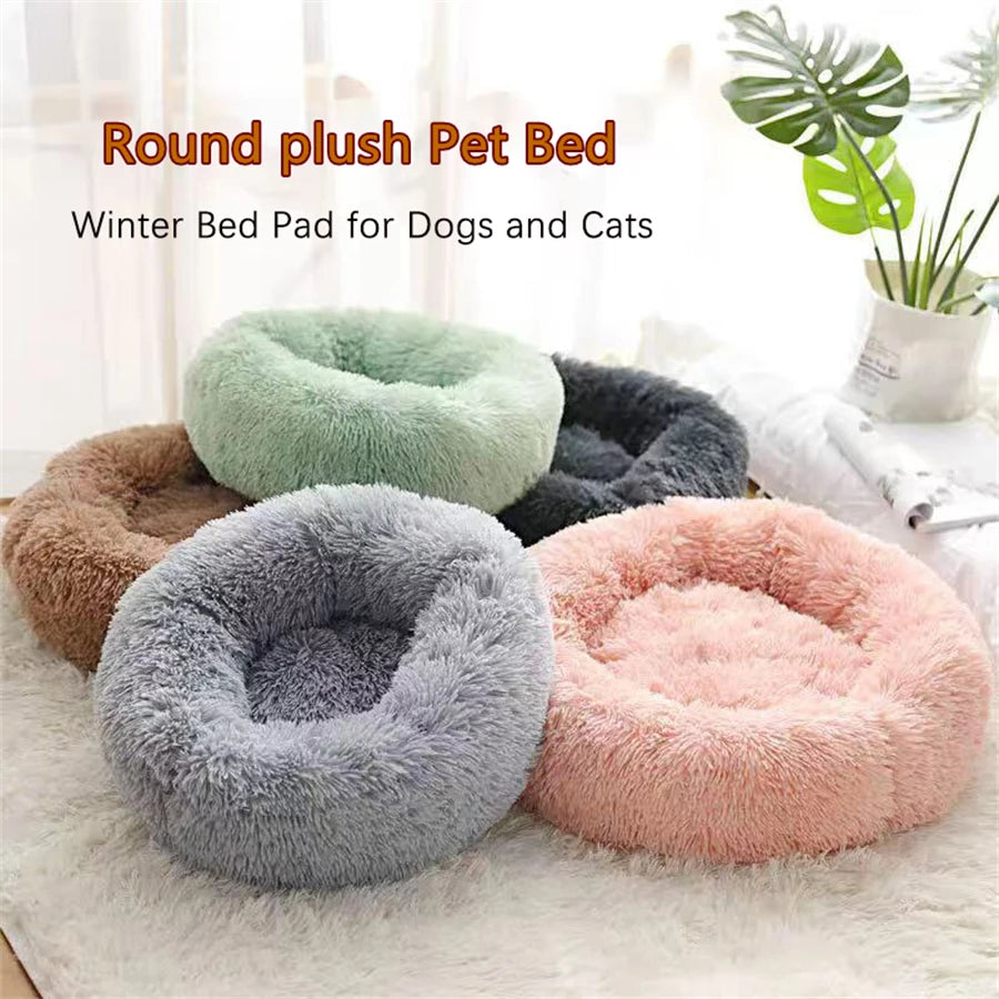 Calming Donut Pet Bed — Plush & Washable