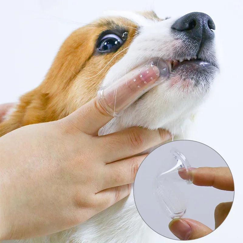 Pet Finger Toothbrush Set — Soft Silicone Dental Care