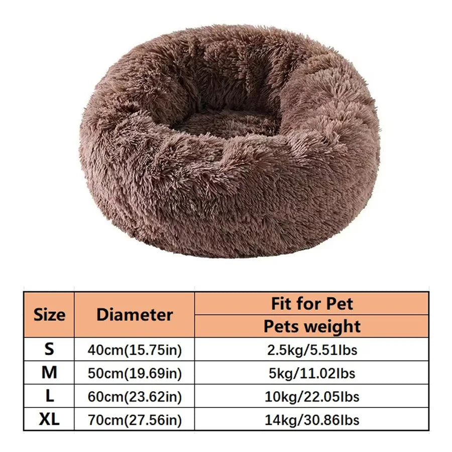 Calming Donut Pet Bed — Plush & Washable