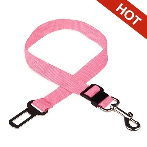 Adjustable Pet Car Seat Belt — Safety Harness for Dogs & Cats